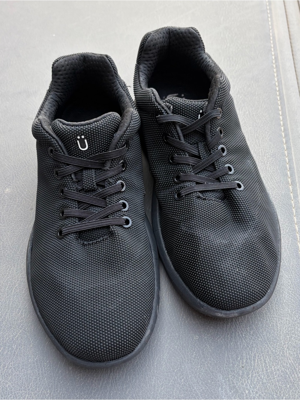 UNI Black Men's/women’s zero-drop wide toe box Sneakers 8M / 9.5W